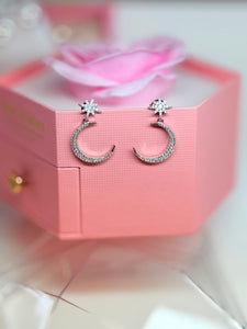 Aretes luna y estrella